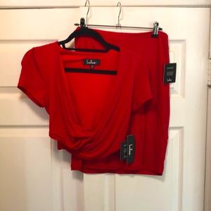 Lulus two piece skirt set